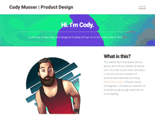 Tablet Screenshot of codymusser.com